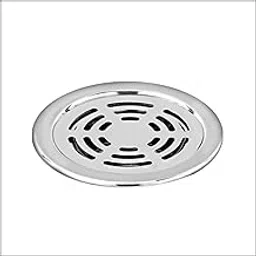 SS Floor Drain Cover Jali 3 INCH Waste Water Drainer Strainer Kitchen Floor Sink Washbasin Toilet Anti Cockroach & Insects Bathroom Gratings (TOF - Round Ringo - Silver)-picture-20