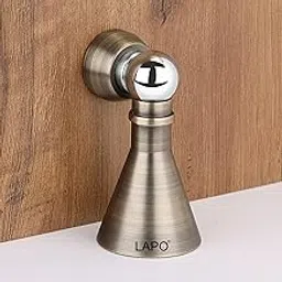 LAPO Magnetic Door Stopper 5-Inch | Heavy Duty Stainless Steel Soft-Close Door Catch | 360° Hold | Screw Mount | Antique Finish | Ideal for Home & Office (Pack of 1)-image-67