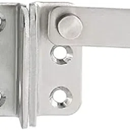 BTL Stainless Steel Gate Latch Right Door Padlock Latch Safety Door Lock with Padlock Hole (BDF-PL-3R)-picture-10
