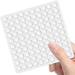 Skypearll Round Door Handle Bumper, Self-Adhesive Geometry Door Protector Knob Shield Rubber Buffer Crash Pads Door Stoppers for Furniture Glass Table Home Office White Pack (100-White)-picture-14