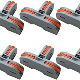 Electronic Spices 3-Way T-Shape Terminal Block | HM-PCT-112 Lever Wire Connector 450V 32A (Pack of 10)-picture-14