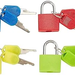 Color Small Padlocks/Mini Lock with Key for Securing Luggage While Travelling (5)-picture-12