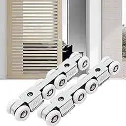 8 Wheels Door Track Roller, Roller for C Channel, Hanging Door Slide Wheel Track, Track Roller Sliding Door Roller Set, Caster Sliding Door 8 Wheel Kit-picture-14