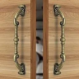 Plantex 14 Inch Main Door Handle/Aluminium Door Handle/Pull-Push Handle (Pack of 2, Brass Antique)-image-31