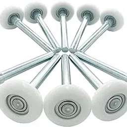 10Pack Quiet Garage Door Roller,Reinforced Dual Cage,White 2” 13 Ball Bearing 4” Stem,Reuse More Than 100,000 Cycles-picture-17