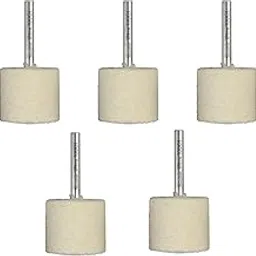 Ultra Touch Felt Mop Wheel | 1/4" Shank | Suitable for Polishing | Can be used with Drill Machine/Die Grinder | Metal Working | Pack of 5 (30 x 25mm)-picture-16