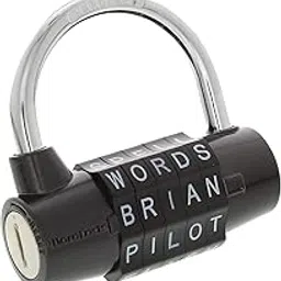 Wordlock PL-004-BK 5-Dial Combination Padlock, Black-picture-16