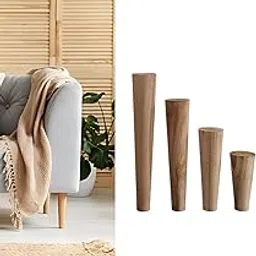 Wooden Legs for Table, Sofa, Furniture | Round Shape Wooden Legs (4 Inch)-picture-13