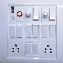 BAHUL Wall Surface PVC with CONECTION Wire ONLY 10 Switch 2 Socket 2 Regulator MCB Bord White-image-11