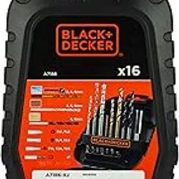 BLACK+DECKER A7186-XJ 16 pc Drill Machine Bit Set with Metal,Wood and Masonary Drill Machine bits,Magnetic Bit Holder and Screwdriving bits-image-46
