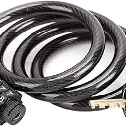 Bike Lock Cable Bicycle Lock, Heavy Duty 100cm/10mm Bicycle Lock 4-Digits Codes Combination Cable Lock Anti-Theft Bike Locks with PVC Cable Cover for Bicycle, Moto, Door, Gate Fence-picture-14