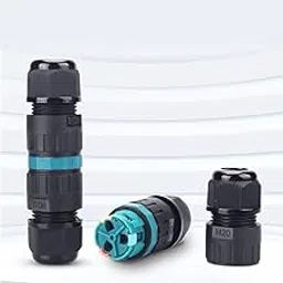 Azduou IP68 Waterproof 2 Way 3-PIN Junction Box Electrical Cable Connector M20 Wire Range(5-12mm), Wire Connector for Outdoor Quick Repair Extend Power Cables Waterproof Connector （2 PCS Screw-Free ）-image-26