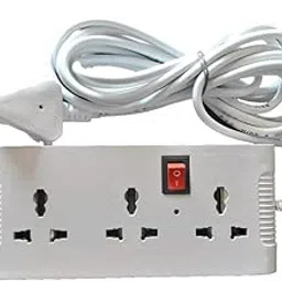 DEPOKE 240 Volts Multi Utility 6 Socket Plug Point Mini Power Strip Extension Cord/Board with Switch and Indicator, 6 International sockets, 2.4 Meter Heavy Duty Long Wire Cord Cable (Various Colors)-image-62