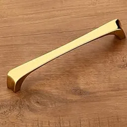 HARMONUS ,Fancy Zinc Kitchen Cabinet Handle/Pull Handle/Door Handle/Drawer Handle, Gold Finish, Zinc Alloy, 224 MM (10 Inch), 8 PCS HCGOLDR-195-8-224MM image 1