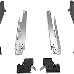 Godrej Kitchen Fittings| Soft Close Slim Drawer Slides | 35 Kg Load Capacity | 3D Three-Way Adjustment Clips | for Kitchen Cabinets & Modular Furniture | Available in 6 X 12 inch, Anthracite-picture-14