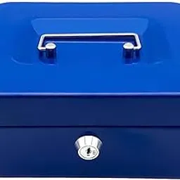 MERISHOPP®Cash Box with Slot Metal Trinket Holder Money Box for Adults Girls Boys Kids Blue|Home & Garden | Home Improvement | Home Security-picture-10