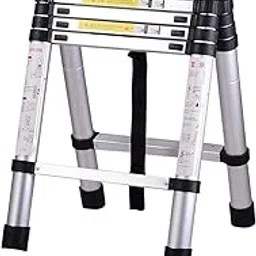 Vichaxan Telescopic Aluminium Ladder | Portable Folding A-Frame Design | Multi-Position with Safety Lock || 1.4 Miters ||-picture-21