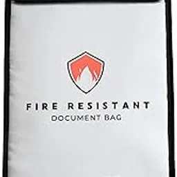 Professional Fireproof Document Bag, 15" x 11" 4 Layer Silicone Coated Fire Resistant & Water Resistant Money Fireproof Safe Storage for Money, Jewelry and Passport-picture-11
