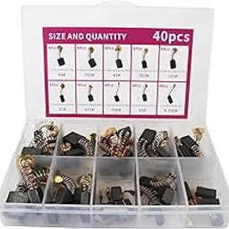 Electric Motor Carbon Brushes 40Pcs 10 Different Models of Carbon Brushes Suitable for The Maintenance of Carbon Brush Motors-picture-11