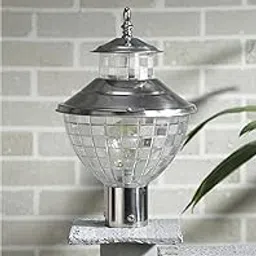 Black Stainless Steel Gate Light | Fixed Mount Outdoor Garden Field Roof | Durable Exterior Lamp for Yard Driveway Entrance-picture-20