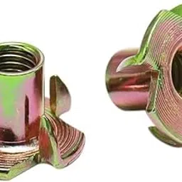 Tee Nut Mild Steel Zinc Plated | Four Claws Furniture Nut, Wood T-Nut (M5, Pack Of 25)-picture-16