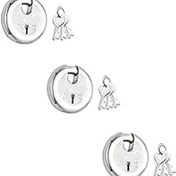 RV Lock Iron Shutter Pad Lock Set with 3 Cross Keys and from Aligarh(75mm)(Pack of 1)-picture-26