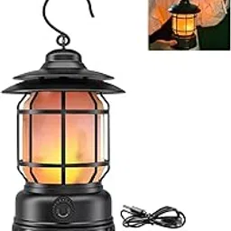 Portable Camping lamp Flame Style Black-picture-18