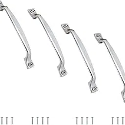 VOLO Chrome Finish Door and Window Handle for Home, Kitchen, and Office Doors - Cabinet/Window Handle for Modern Interiors (Model: Run 78) (1, 128MM (6 Inch))-picture-20