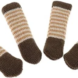 Club Bollywood®Furniture and Hardwood Floor Protector for 4 Four-Leg Chair Brownish White|Home & Garden | Slipcovers|4 Pieces Chair Leg Sleeve-picture-12