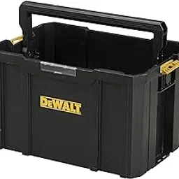 DEWALT DWST1-71228 TSTAK® Tote Tool Box With Handle, Large Interior For Bulk Storage, Folded Ergonomic Carry Handle, 10 Kg Weight Capacity, 26.5L Volume Capacity, 1 Year Warranty, 44x32x27.5 cm-image-34