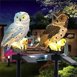 Zyvola Charming Owl Solar Garden Lights: Waterproof Outdoor LED Solar Lamp for Decorative Path & Patio Lighting-image-12