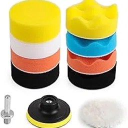Power Drill Scrubber Brush Kit – All-Purpose Cleaning Brushes for Bathroom, Grout, Floor, Shower, Tile, Kitchen, Tub, Corners | Fits Most Drills (11 PCS Polishing Pads)-image-56