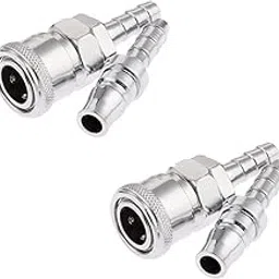 APPSTER 3 Set (3pcs SH20 + 3Pcs PH20) Pneumatic Fittings Air Line Hose Compressor Connector Quick Release Coupler 1/4 BSP Air Line Fittings for 8mm (inner diameter) (3 Set)-picture-18