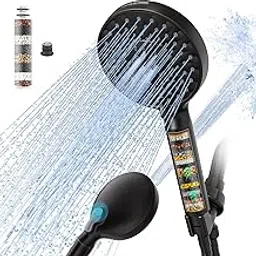 SR SUN RISE Filtered Shower Head with Handheld, High Pressure 9 Spray Mode ORB Showerhead with Filters, detachable shower head,Water Softener Filters Beads for Hard Water - Remove Chlorine-picture-19