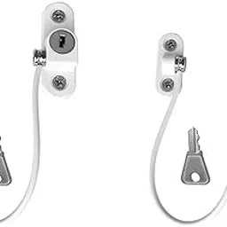 HASTHIP® 2Pcs Door Lock Child Safety Window Locks with Key Limiter Home Security Stainless Steel Chain Locks Door Latch for Door, Window, Easy Install-picture-26