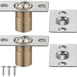 JQK Closet Door Ball Catch Hardware, Stainless Steel Catch Adjustable with Strike Plate, Brushed Satin Finish 2 Pack, HBC100-P2-picture-20