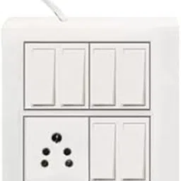 BAHUL EXTENTION Modular Power Extension Board with 6 switches and 1 Socket, 2 m Cord 16 A Five Pin Socket-picture-61