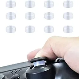 Azonee 12 Pcs Joystick Protectors, Transparent Elastic Silicone Joystick Protective Ring Invisible Protection During Gaming for Steam Deck/Xbox/PS4/PS5 Game Controller-image-42