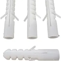 Q1 Beads 500 Pcs 30x6 mm / 1.25 Inch Plastic Wall Plugs, Nylon Sleeves, Rawl Plug, Screw Sleeve, Gitti, Screw Anchor-image-92