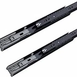 Dorset Drawer Slide Channel Soft Close 24 inch | Soft Close Ball Bearing Slide Black 46-600 mm | Telescopic Channel for Home, Kitchen and Wardrobe | Weight Capacity - 30 Kg [IMBB600SCBL] (Black)-picture-14