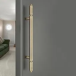 LAPO 34 Inch Stainless Steel Pull Handle | Antique PVD Gold Finish Heavy Duty Main Door Handle | Hole to Hole 24 Inch | Elegant & Strong Entrance Handle for Home, Hotel, Office | 3 Yr Warranty-image-4