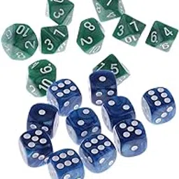 ATORSE Toy 20 Pieces Plastic Spot Digital Dice D6 D10 for Party Bar Game Accessory-Toys & Hobbies-Games-Role Playing Games-Dungeons & Dragons-Accessories & Dice-image-19