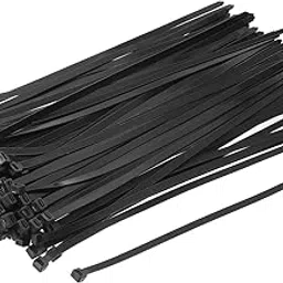 uxcell 24 Inch Black Zip Ties, 100 Pcs Cable Ties Nylon Strip Zip Wire Cable Heavy Duty Tie Fastener Off for Outdoor Use Garden-picture-37