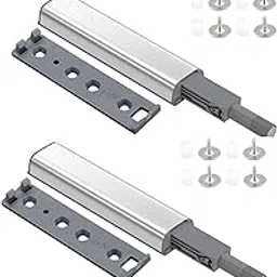 VICTAC Push to Open Magnetic Push Latches for Cabinets, Heavy Duty Push to Open Close Door Latch,Push to Release Pop Out for Kitchen Drawer, Cupboard, Wardrobe, Closet (Pack of 2)-image-16