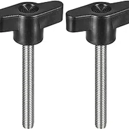 uxcell 2Pcs Clamping Screw Knob, M6 x 50mm 304 Stainless Steel T Shaped Thumb Screws Handle for Quick Remove Hand Tightening Knob Replacement-picture-14