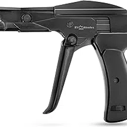 Professional Zip Tie Gun - Cable Wire Fastening and Cut-Off Tie Tool Gun - Install and Cut Plastic Nylon Ties - Die-Cast Steel - Flush Cut image 1