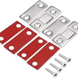 Magnetic Door Catch 2 Pack – Ultra Thin Cabinet Magnets with Strong Adhesive & Screws, Slim Drawer Safety Latches for Kitchen Cupboard, Closet & Sliding Doors-picture-23
