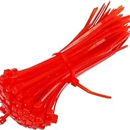Red Cable Zip Ties,66 Nylon Self Locking Wire Zip Ties (2.5X150mm) 100 Pieces-image-66