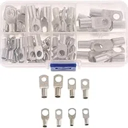 SECRET DESIRE 60 Pieces SC6-SC25 Tin Plated Copper Lugs Battery Wire Gauge Terminal|Motors|Parts & Accessories|Car Electronics|Installation Products|Connectors & Terminals-image-90