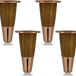 Plantex Heavy Duty Stainless Steel 4 inch Sofa Leg/Bed Furniture Leg Pair for Home/Furniture Sofa Legs for Table/Sofa Support Legs/Sofa Furniture Leg (Rose Gold) Set of 4 Pcs-image-81